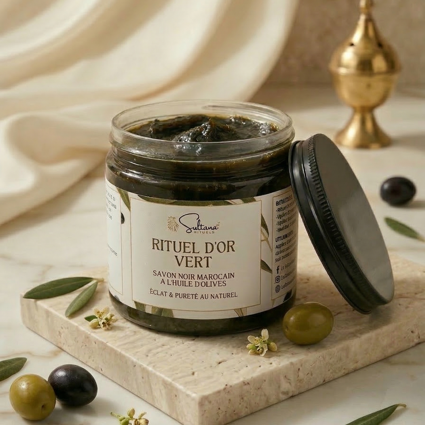 Pack Hammam Rituel d'Or Vert — Éclat & Pureté