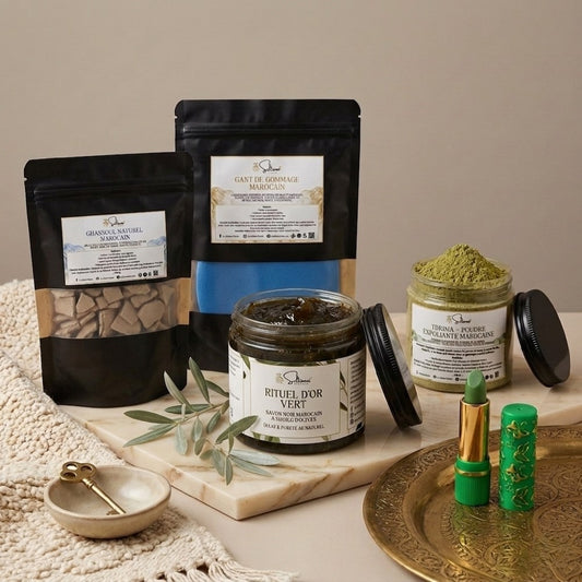 Pack Hammam Rituel d'Or Vert — Éclat & Pureté