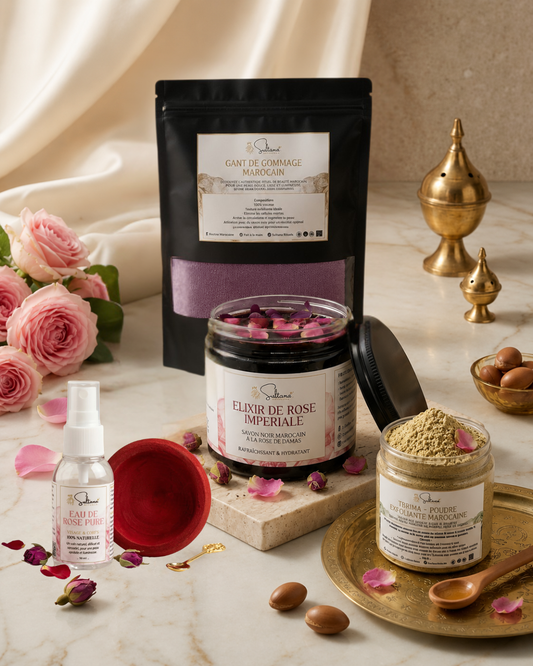 Pack Hammam Élixir de Rose Impériale — Hydratation & Raffinement
