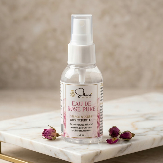 Spray d’eau de rose pure – Beauté marocaine (50ml)